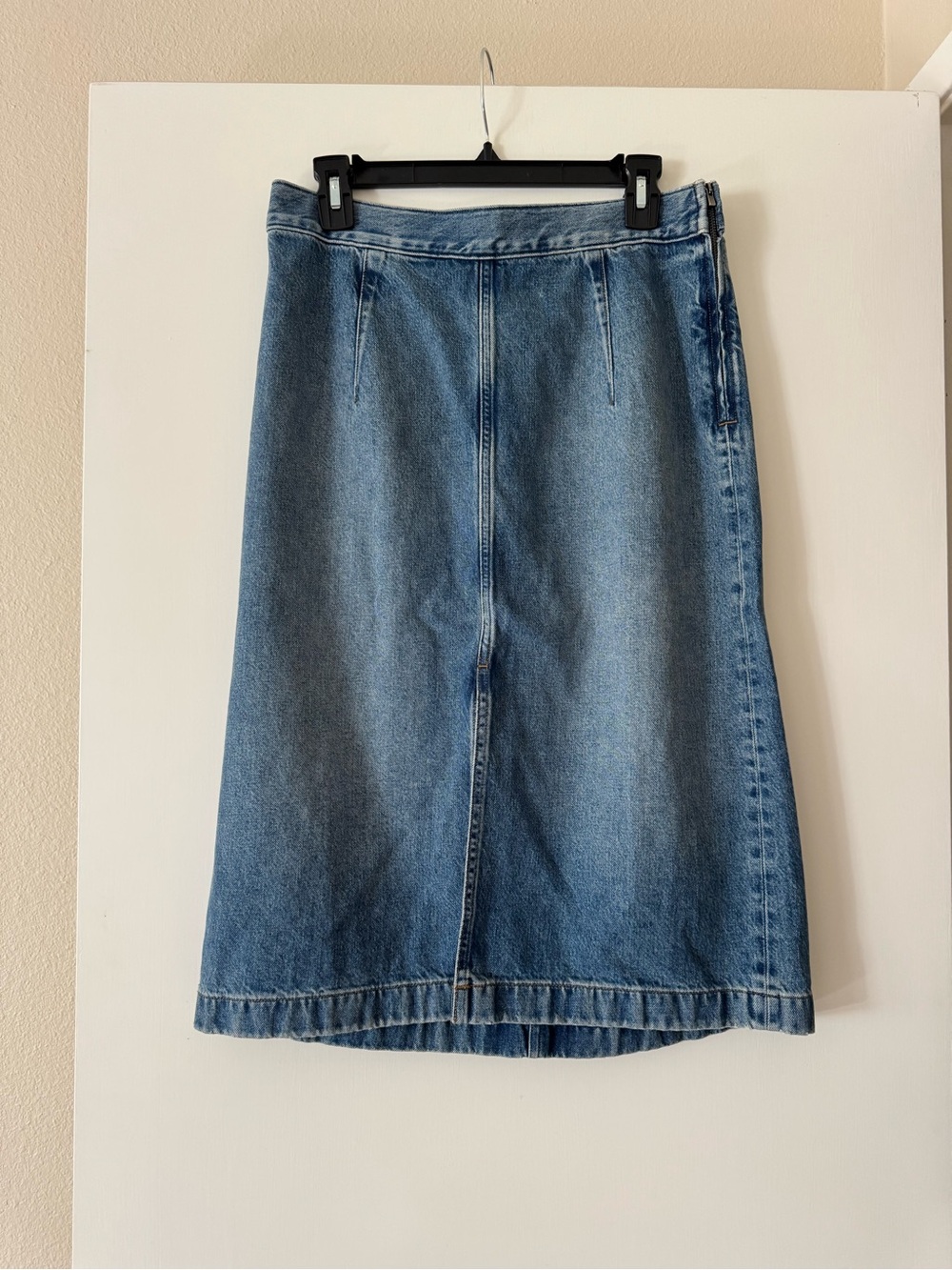 Madewell Light Blue Denim Midi Skirt